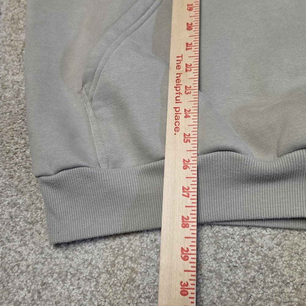 Comfrt Hoodie Mens MED Gray Pullover Fleece Sweatshirt Logo Cozy Travel Lounge - Picture 6 of 8